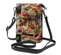 bmnaswt Tasty Pizza Print Women'S Small Cell Phone Purse, Adjustable Strap Phone Purse, Handbag For Daily Use
