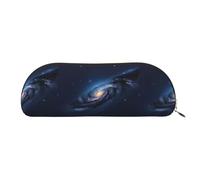 bmnaswt Universe Milky Way Galaxy Print Storage Pouch,Cross Grain Zipper Pouch, Elegant Portable Makeup Stationery Bag