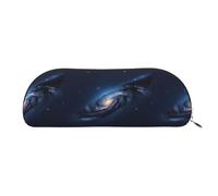 bmnaswt Universe Milky Way Galaxy Print Storage Pouch,Cross Grain Zipper Pouch, Elegant Portable Makeup Stationery Bag