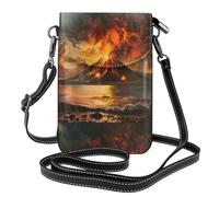 bmnaswt Volcano Print Women'S Small Cell Phone Purse, Adjustable Strap Phone Purse, Handbag For Daily Use