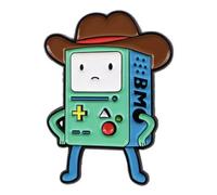 BMO Be MOre Beemo Moe Mastro Llabtoof Giovanni Jr New King of Ooo Come Along With Me Adventure Time Jake Finn Cartoon Animated TV Show 1.3" Enamel Pin Badge