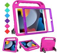 BMOUO Kids Case for New iPad 10.2 2019 - iPad 7th Generation Case with Built-in Screen Protector, Shockproof Light Weight Handle Stand Kids Case for iPad 10.2" 2019 Latest Model - Rose and Purple