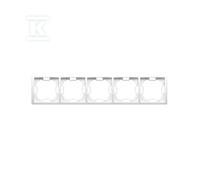 BMR5/11 Basic 5-Gang Frame White Module