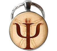BMRYKCB Psychology Keychain Gift for Psychologist Anatomy Picture Jewelry Art Picture Jewelry