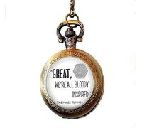 BMRYKCB The Maze Pocket Watch Necklace Jewelry Vintage Jewelry Art Picture Jewelry