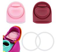 BMSQOFD 2 Sets Replacement Lid Rubber Seal for Owala FreeSip 24oz 32oz, Replacement Stopper and O Ring Gasket Parts Compatible with Owala 16/19/24/32/40oz Water Bottle Insert Silicone Accessories B1B1