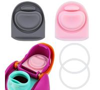 BMSQOFD 2 Sets Replacement Stopper and O Ring Gasket Compatible with Owala FreeSip 24oz 32oz,Water Bottle Lid Insert Cap Rubber Seal Parts for Owala 16/19/24/32/40oz Mouth Piece Accessories KA1