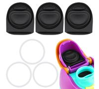 BMSQOFD 3 Sets Replacement Lid Rubber Seal for Owala FreeSip 24oz 32oz, Replacement Stopper and O Ring Gasket Parts Compatible with Owala 16/19/24/32/40oz Water Bottle Insert Silicone Accessories B1C6