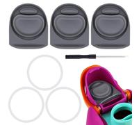 BMSQOFD 3 Sets Replacement Stopper and O Ring Gasket Compatible with Owala FreeSip 24oz 32oz,Water Bottle Lid Insert Cap Rubber Seal Parts for Owala 16/19/24/32/40oz Mouthpiece Accessories AR8