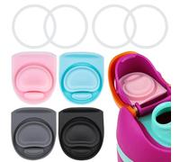 BMSQOFD 4 Sets Replacement Lid Rubber Seal for Owala FreeSip 24oz 32oz, Replacement Stopper and O Ring Gasket Parts Compatible with Owala 16/19/24/32/40oz Water Bottle Insert Silicone Accessories B1A7