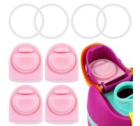 BMSQOFD 4 Sets Replacement Lid Rubber Seal for Owala FreeSip 24oz 32oz, Replacement Stopper and O Ring Gasket Parts Compatible with Owala 16/19/24/32/40oz Water Bottle Insert Silicone Accessories B3