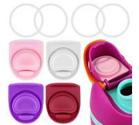 BMSQOFD 4 Sets Replacement Lid Rubber Seal for Owala FreeSip 24oz 32oz, Replacement Stopper and O Ring Gasket Parts Compatible with Owala 16/19/24/32/40oz Water Bottle Insert Silicone Accessories B1A8