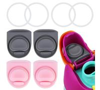 BMSQOFD 4 Sets Replacement Lid Rubber Seal for Owala FreeSip 24oz 32oz, Replacement Stopper and O Ring Gasket Parts Compatible with Owala 16/19/24/32/40oz Water Bottle Insert Silicone Accessories B9