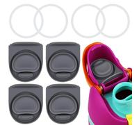 BMSQOFD 4 Sets Replacement Seal Gasket Stoppers for Owala Freesip Cap Mouth,Silicone O Sealing Ring Parts Water Bottle Top Lid Accessories for Owala Freesip 16/19/24/32/40oz（Grey）