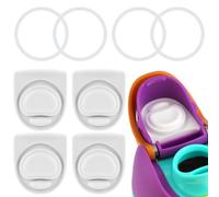 BMSQOFD 4 Sets Replacement Seal Gasket Stoppers for Owala Freesip Cap Mouth,Silicone O Sealing Ring Parts Water Bottle Top Lid Accessories for Owala Freesip 16/19/24/32/40oz(White)
