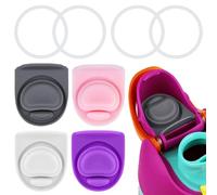 BMSQOFD 4pcs Bottle O Seal Ring & 4pcs Replacement Stoppers for Owala Freesip Cap Mouth, Silicone Gasket Sealing Parts Water Bottle Top Lid Accessories for Owala Freesip 16/19/24/32/40oz(4 Colors 3)
