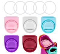 BMSQOFD 5 Sets Replacement Lid Rubber Seal for Owala FreeSip 24oz 32oz, Replacement Stopper and O Ring Gasket Parts Compatible with Owala 16/19/24/32/40oz Water Bottle Insert Silicone Accessories B2A5