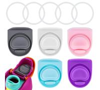 BMSQOFD 5 Sets Replacement Stopper and O Ring Gasket Compatible with Owala FreeSip 24oz 32oz,Water Bottle Lid Insert Cap Silicone Seal Parts for Owala 16/19/24/32/40oz Mouth Piece Accessories A-WO1