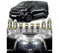 BMT xms 13pcs LED Interior Lighting Kit for Citroën Jumpy Dispatch III SpaceTourer/Peugeot Expert III Traveller/Fiat Scudo Ulysse III/Opel Vivaro Zafira Life/Toyota ProAce Verso, White 6000K