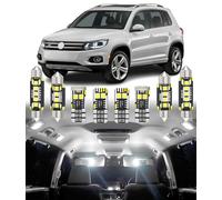 BMT xms 14pcs LED Interior Lighting Kit for Volkswagen VW Tiguan 1 5N 2008-2017, White 6000K