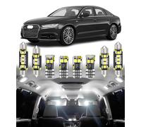 BMT xms 15pcs LED Interior Lighting Kit for AUDI A6 S6 RS6 C7 4G Sedan Avant 2012-2018, White 6000K