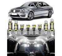 BMT xms 20pcs LED Interior Lighting Kit for Mercedes Benz C-Class W204 S204 Sedan Wagon Estate 2007-2014 / C204 Coupe 2011-2015, White 6000K