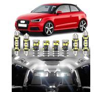BMT xms 8pcs LED Interior Lighting Kit For AUDI A1 S1 8X 3/5 Door Hatchback Sportback 2012-2018 White Interior Lighting 6000K