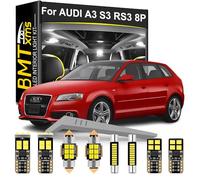BMT xms LED Interior Light Kit Replacement for Audi A3 S3 RS3 8P Wagon Hatchback 2003-2012, 6000K Vehicle Accessories, 20 Pieces