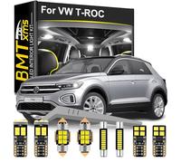 BMT xms LED Interior Light Kit Replacement for VW T-ROC 2017-2022, 6000K for Vehicle Map Dome Door License Plate Light Bulb, 8 Pieces