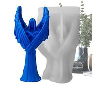Bmucp Angel Molds, Angel Silicone Mold | Dark Angel Resin Mold with Wing Gypsum Silicone Mold, Making Casting Home Decor Candle Molds for Table & Living Room