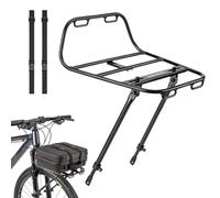 Bmucp Bicycle Front Rack - Aluminum Adjustable Carrier Stand | Bicycle Carrier Rack with Straps | For Cycling, Motorcycle, Road Indoor, Park, Beach, Wall