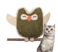 Bmucp Cat Nip Toy, Cat Chew Toy - Kittens Chew Plush Cat Nip Toy | Interactive Pet Products Oral Health, Teeth Cleaning Owl Doll Ball for All Breeds Boredom and Concentrated Play