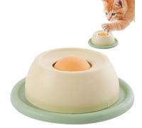 Bmucp Dog Licking Plate, Slow Feeder Food Bowl for Cats, Cat Licking Plate Round Rotating Rick Mat Interactive Throw Feeder, Puzzle Fun Food Bowl Anti-Vomiting Cat Toy for Puppy and Pet
