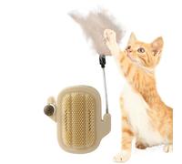 Bmucp Indoor Cat Dog Toy, Wall Stick Dog Hackka Ball Toy - Groomer Scratcher Brush Toy with Teaser Stick | Catnip Wall Ball for Cats, Licking, Indoor Kittens Licking, Massage, Grooming