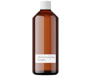 BMUT 1000 ml Laboratory Bottle 28/410 - Empty - Brown - Food-Grade PET Empty Bottle BPA-Free with Tamper Seal & Child Lock - Plastic Bottle Including 2 Waterproof Labels 1 L