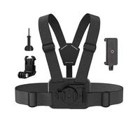 BMUUPY Phone Chest Mount Harness Holder Mobile Phone Strap Clip Compatible with GoPro 13/12/11/10/9/8/7/6 DJI Osmo Action 5 Pro 4 3 Insta360 X4 X3 Smartphone and Cell Phones Action Cameras POV/VLOG