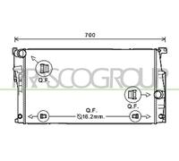 PRASCO BM028R002 Engine radiator