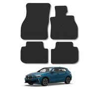 BMW 1 Series (2019+) Rubber Car Mats Accessories Tailored Fit Compatible Accessory Waterproof Protection Non-Slip Floor Mats Full Coverage Durable Front Rear Set Coverage Interior Floor Mats