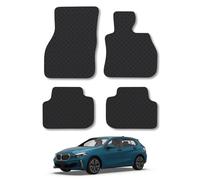 BMW 1 Series (2020+) [F40] Heavy Duty Thick Rubber Car Mats Accessories Tailored Fit Front Rear Set Compatible Accessory Waterproof Durable Non-Slip 5mm Full Coverage Protection