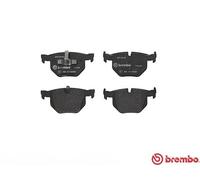 P06039 Rear Brake Pad Set 4x Pads Prepared For Wear Indicator Braking By Brembo