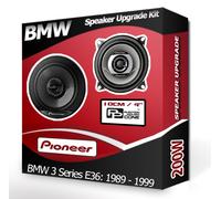 BMW 3 Series E36 Rear Side Shelf speakers Pioneer 4" 10cm car speaker kit 210W