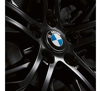 BMW 36122455268 Floating Center Caps Compatible with All Original Alloy Wheels with 5x112 Bolt Pattern 56mm Roundel (Set of 4)