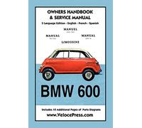 BMW 600 Limousine 1957- 59 Owners Manual & Service