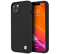 BMW BMHCP13SSILBK Case for iPhone 13 Mini 5.4 Inches Black Silicone Signature