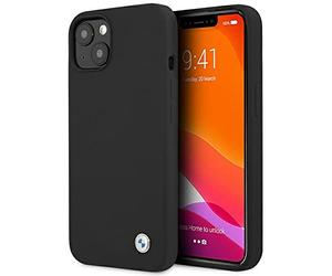 BMW BMHCP13SSILBK Case for iPhone 13 Mini 5.4 Inches Black Silicone Signature