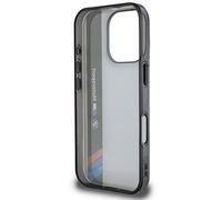 CG MOBILE BMW BMHCP16X23HTFEG Case for iPhone 16 Pro Max 6.9 Inch Grey Hard Case Motosport IML Vertical Stripe