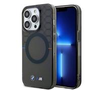BMW BMHMP14LHGPK Case for iPhone 14 Pro 6.1 Inch Grey Pattern