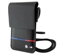 BMW BMOWBPUCARTCBK Wallet Bag Black Carbon Tricolour Line