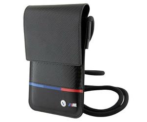 BMW BMOWBPUCARTCBK Wallet Bag Black Carbon Tricolour Line