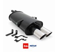 BMW E46 320i/325i/330i Twin Flow Sports Rear Silencer 2x76mm MS Design